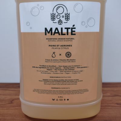MALTÉ - Shampoing Poire & Agrumes - Vrac
